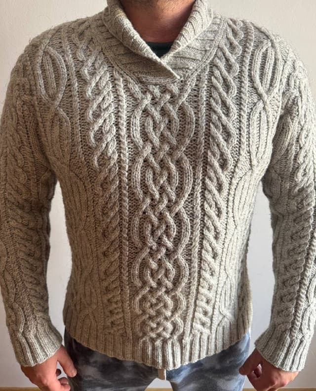 Мужской свитер Ralph Lauren шерсть и альпака размер L