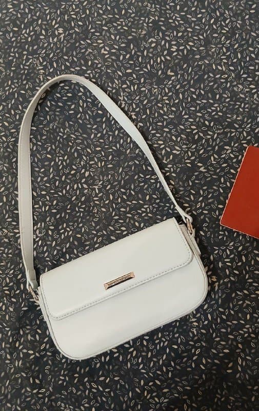 Голубая сумка кожзам 3