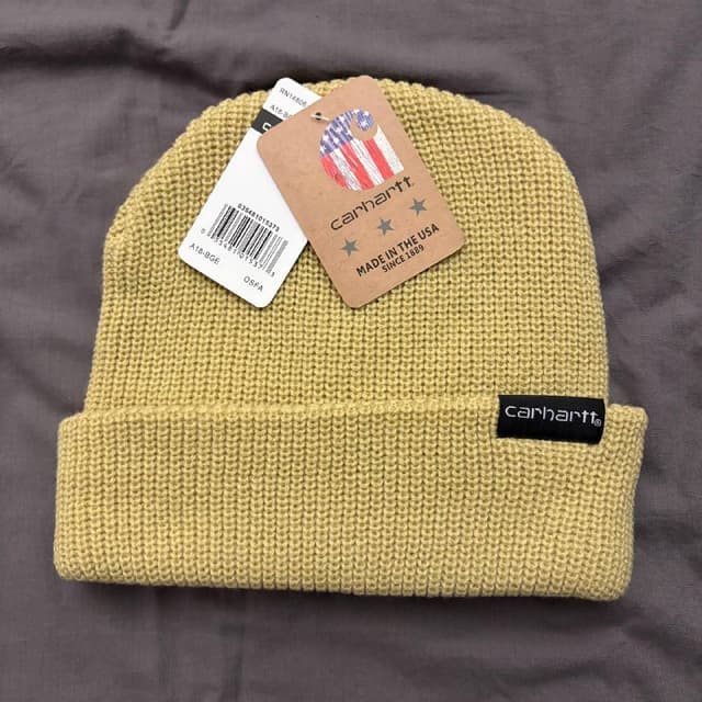 Шапки Carhartt бини бежевая, черная