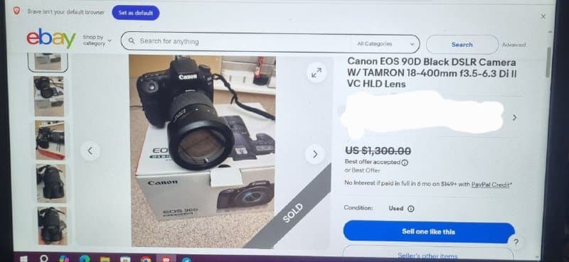 Canon EOS 90D DSLR კამერა TAMRON 18-400mm ლინზით 1