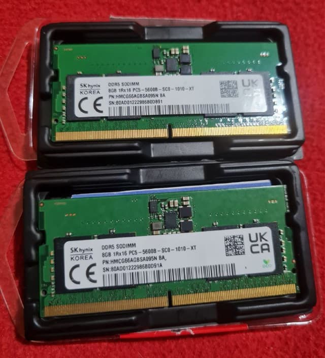 Оперативная память для ноутбука SK Hynix DDR5 16GB (2x8GB)