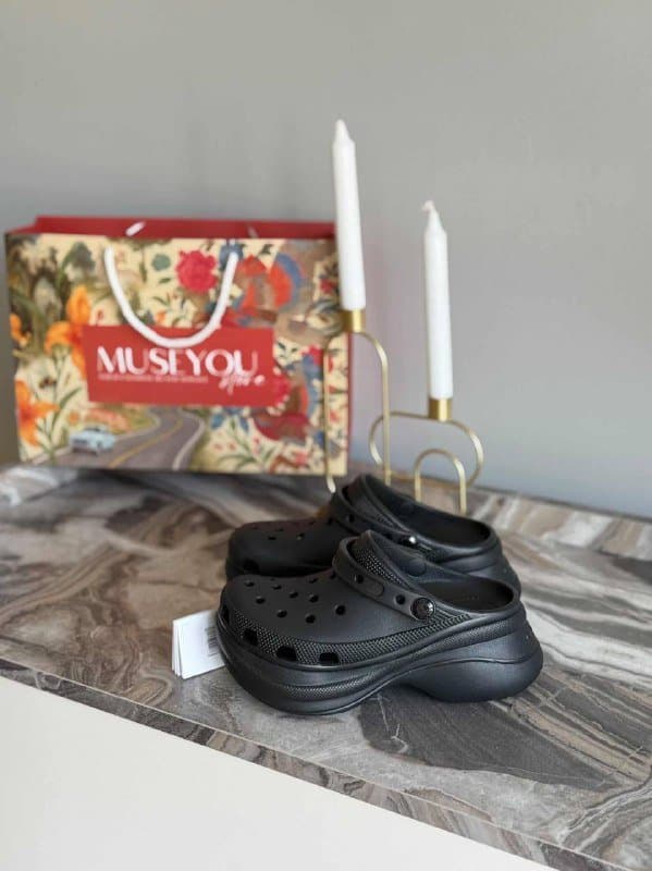 Оригинальные кроксы Bae Clog черные размер 34-35