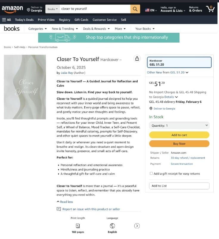 Дневник рефлексии Closer to Yourself 10