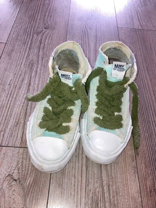 Кроссовки Maison Mihara OG Sole Over Dyed Hitop светло-зеленые 41 1