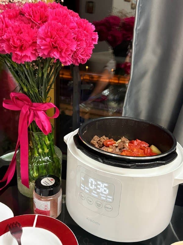 Мультиварка-скороварка с двумя чашами и лопаточками 4