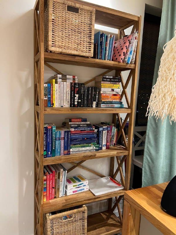 Стеллаж книжный шкаф скандинавский стиль