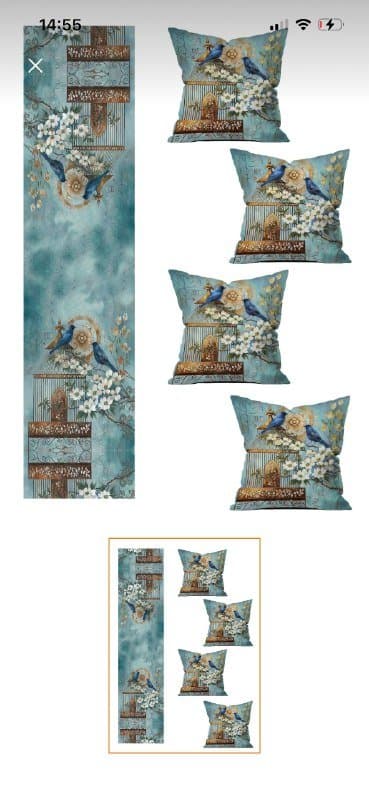 Наволочка и скатерть комплект