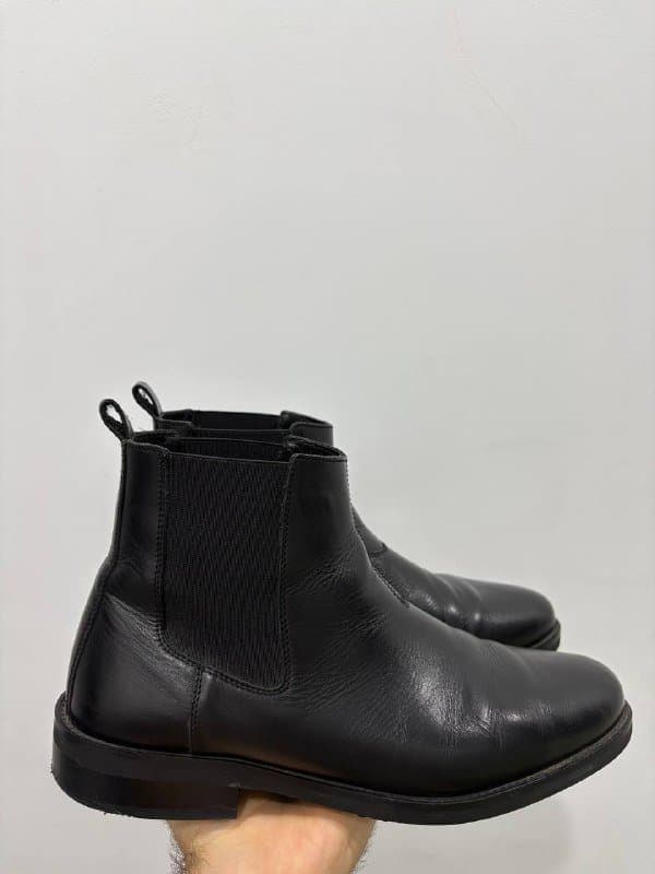 Мужские классические брюки, ботинки Челси, свитер Massimo Dutti 5