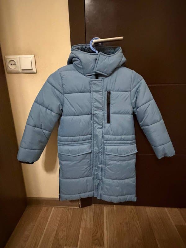 Куртка голубая, Куртка серая Зара детские 1