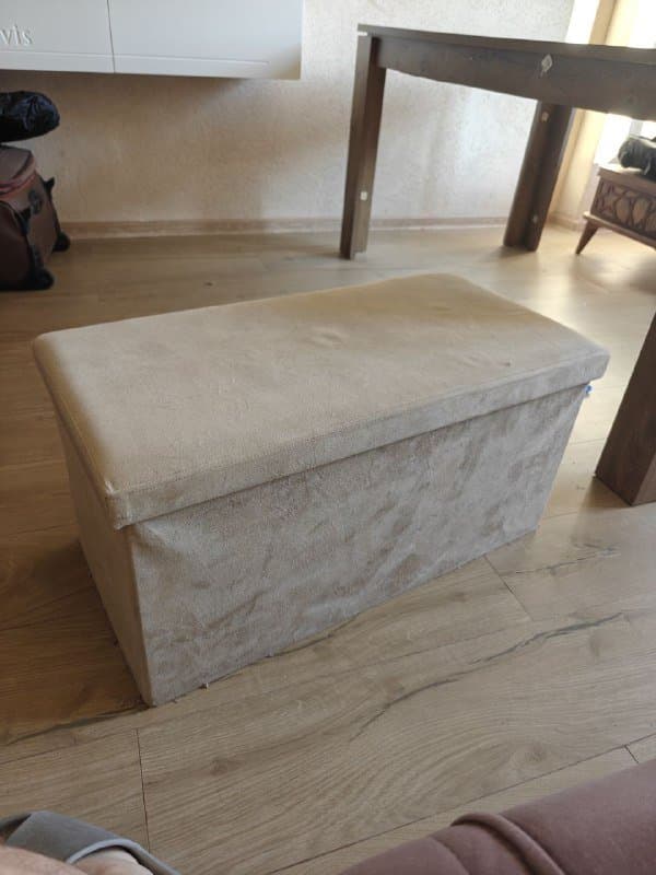 Пуфик складной с ящиком для хранения