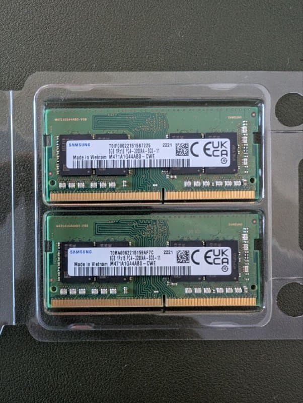 RAM Samsung 16GB DDR4 3200MHz для ноутбука