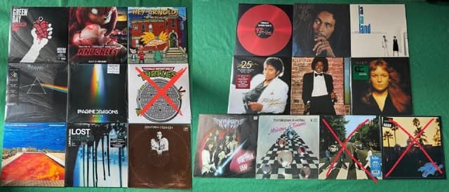 Виниловые пластинки различных исполнителей