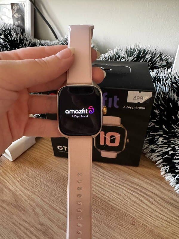 Смарт часы Amazfit GTS4 rose gold