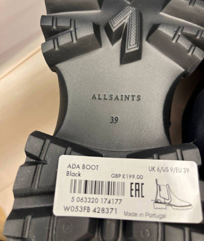 Ботинки AllSaints, кроссовки Lacoste, размер 39 4