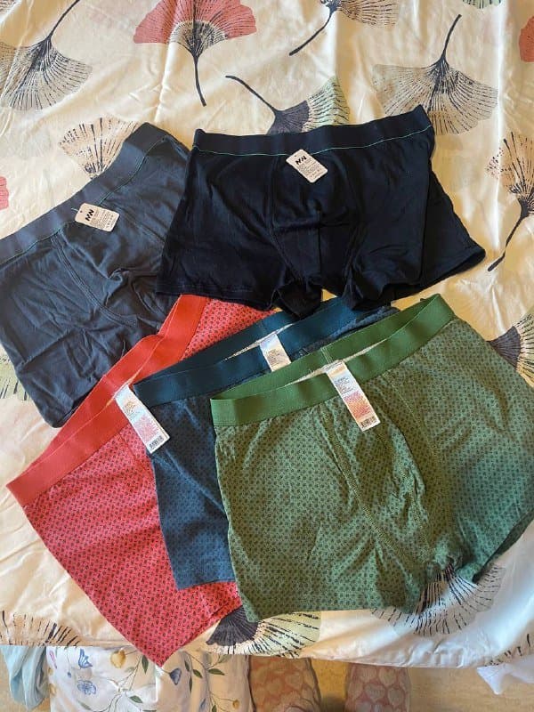 Мужские трусы боксеры размер М, 5 шт