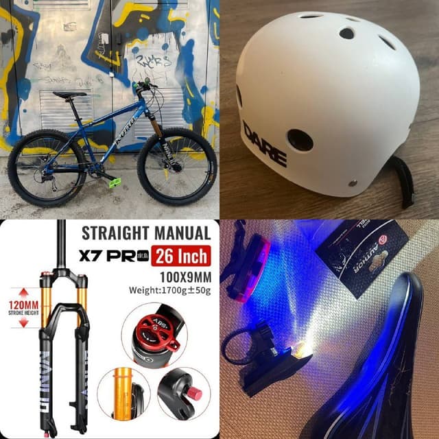 Велосипед Kona, детский шлем, фара, фонарь, седло, вилка, педали, звонок, переходник, аксессуары для электросамоката