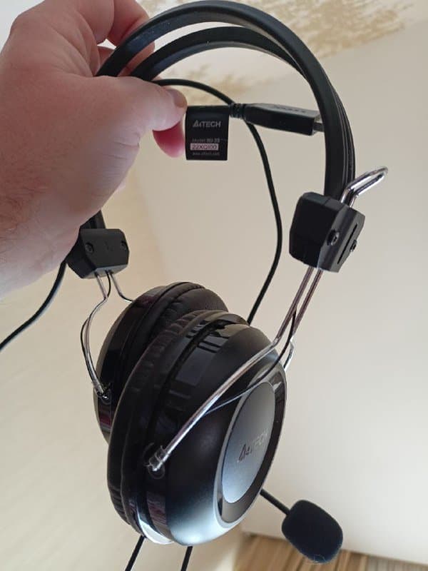 Наушники A4 tech HU-35 проводные с микрофоном USB