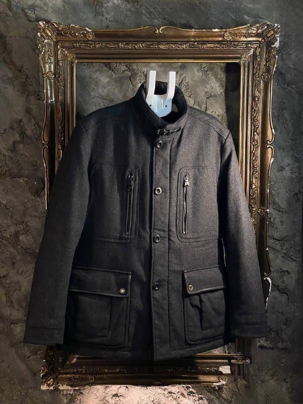 Утеплённая шерстяная куртка HUGO BOSS