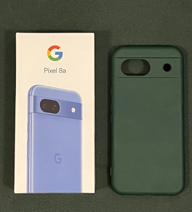 Google Pixel 8A, 128gb, чехол, зарядный адаптер