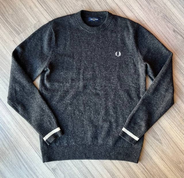 Свитер Fred Perry мужской 100% шерсть размер M