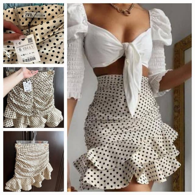 Юбка женская в горошек