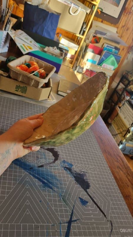 Керамическая подставка под горшки растений ручной работы 3