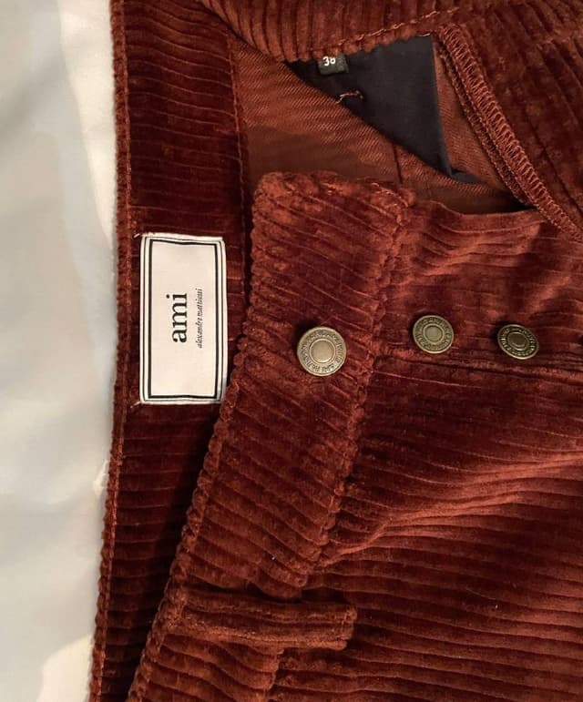 Женские вельветовые брюки Ami Paris