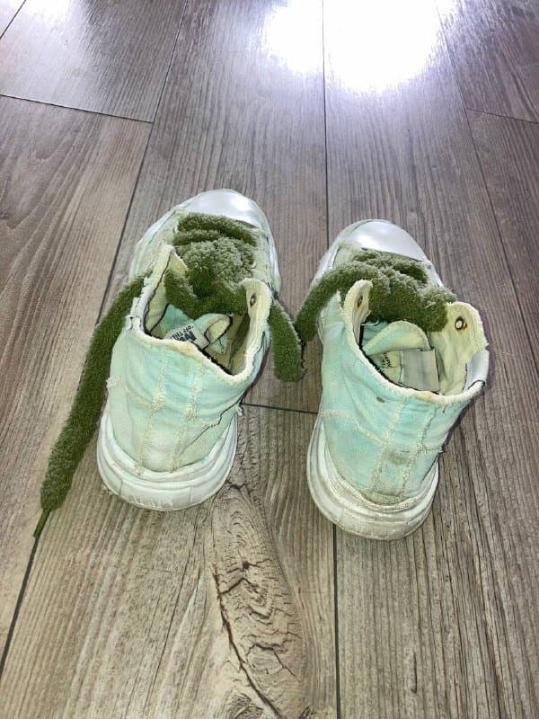 Кроссовки Maison Mihara OG Sole Over Dyed Hitop светло-зеленые 41 3