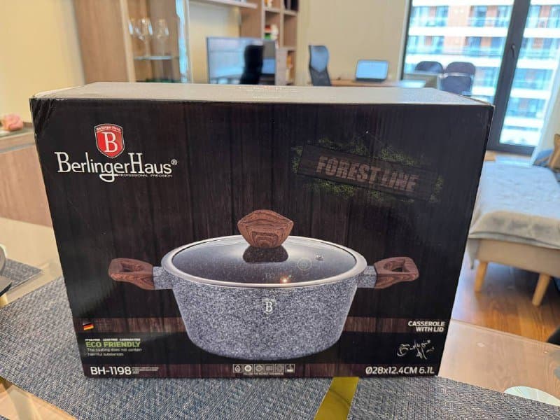Кастрюля BerlingenHaus с керамическим покрытием 6 литров 1