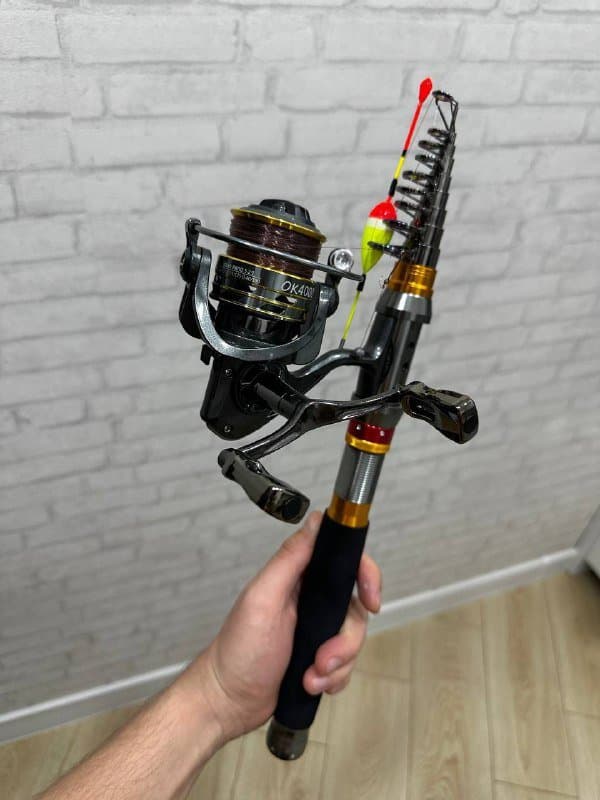 Удочка с набором грузил, поплавком, ключиками 2