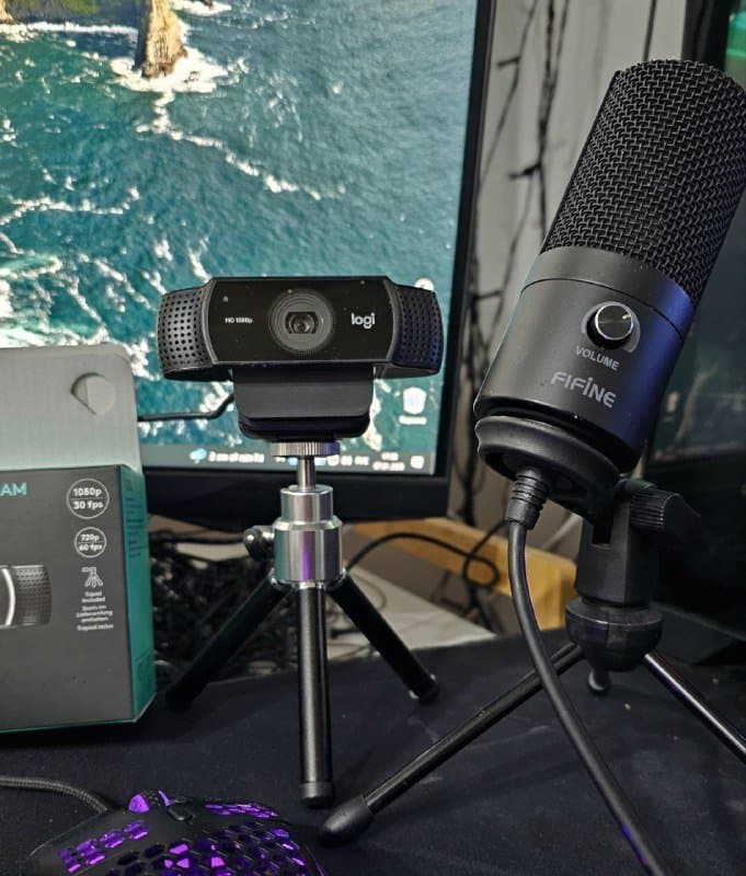 ПК Setup с монитором, клавиатурой, мышью, микрофоном, вебкой 6