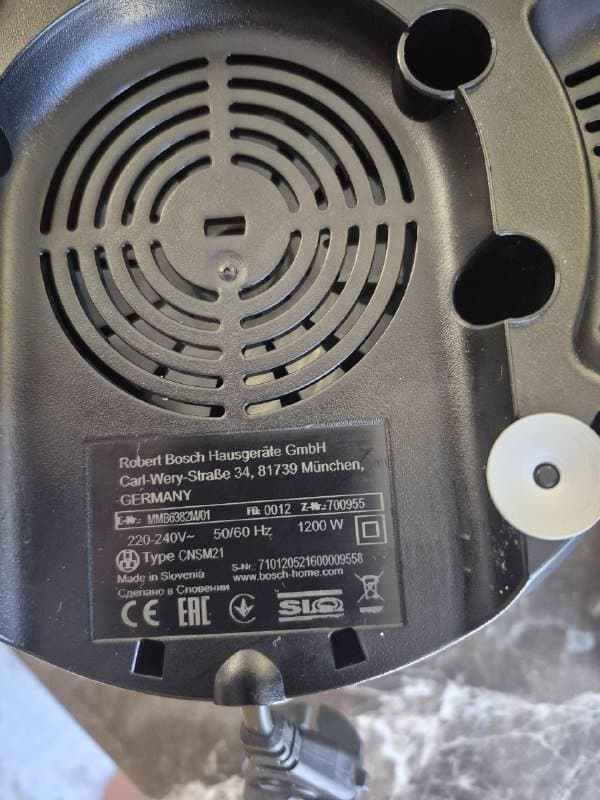 Стационарный блендер Bosch mmb6382m/01 2