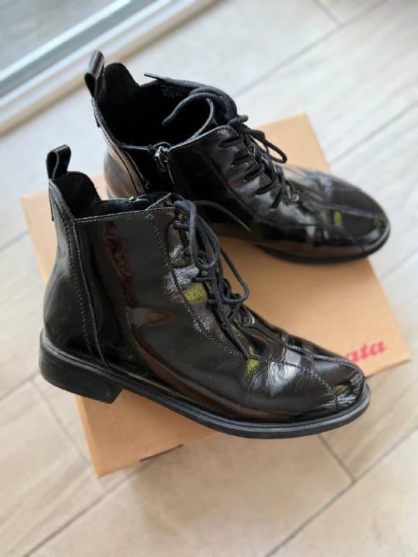 Кожаные ботинки осень мужские размер 39-40