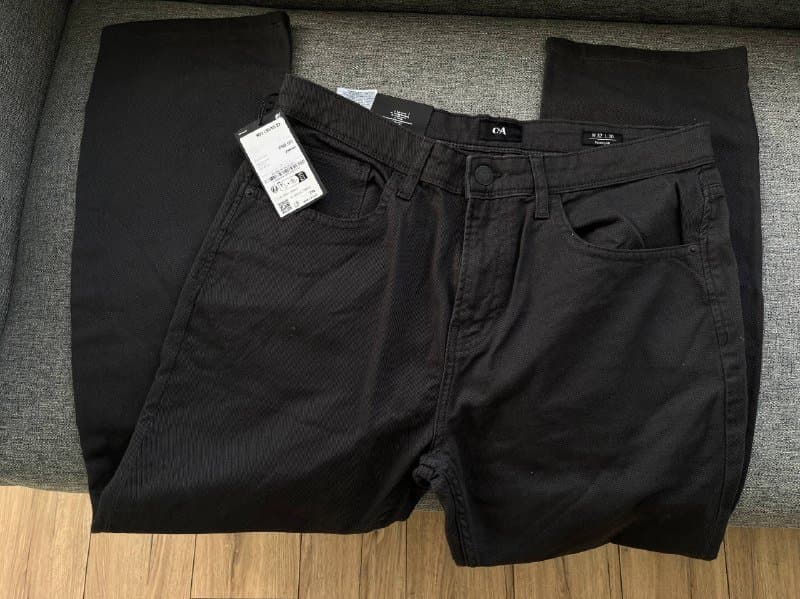 Брюки ZARA, Чёрные джинсы C&A 9