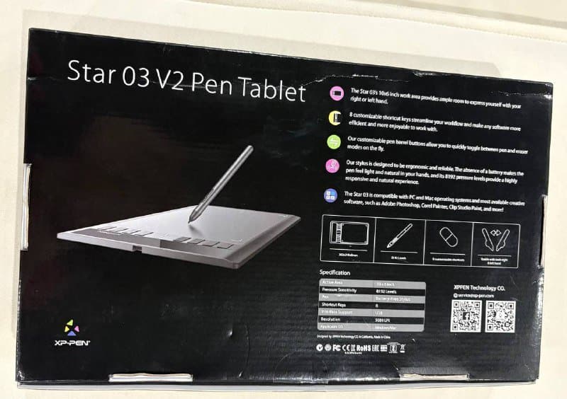 Графический планшет Star 03 V2 Pen Tablet XP-Pen 5