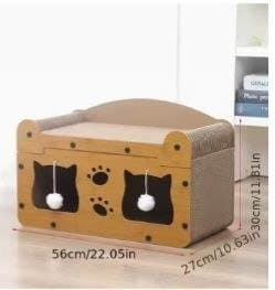 Домик-когтеточка для кошек