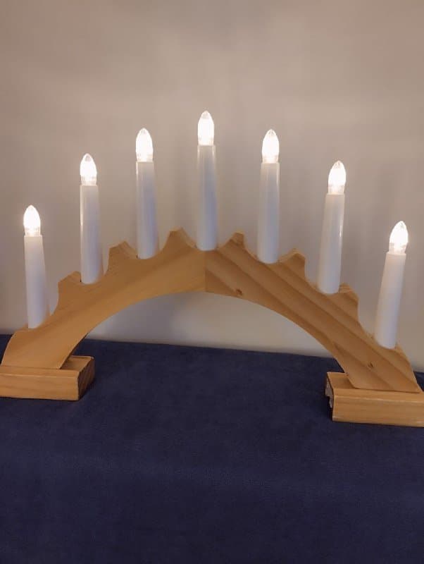 Рождественский подсвечник с 7 LED-свечками