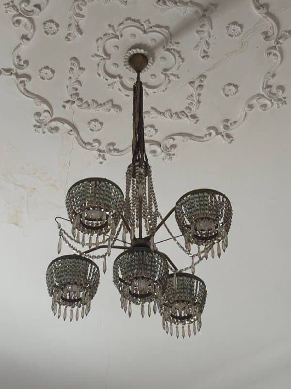 винтажная чешская люстра