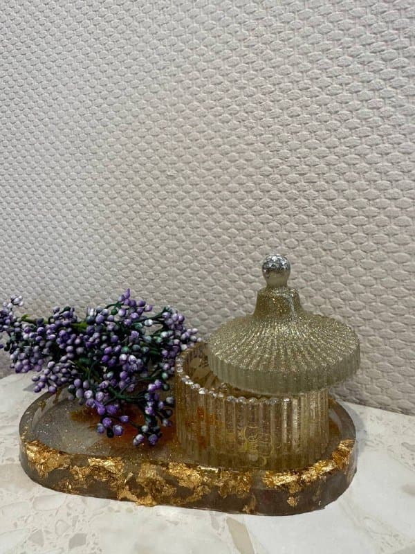 Вироби з гіпсу підставка, ваза, скринька для прикрас, епоксидна смола