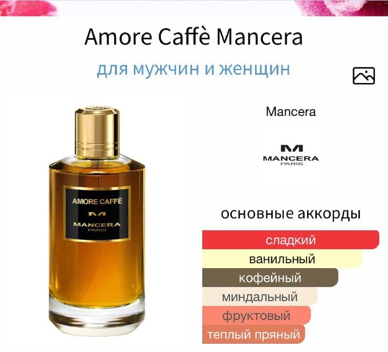 Парфюм Amore Caffè Mancera 50 мл 4