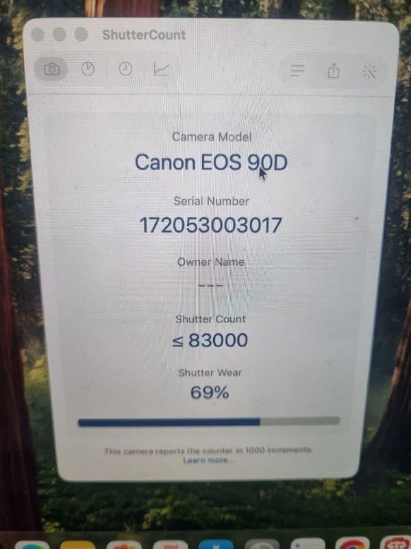 Canon EOS 90D DSLR კამერა TAMRON 18-400mm ლინზით 4
