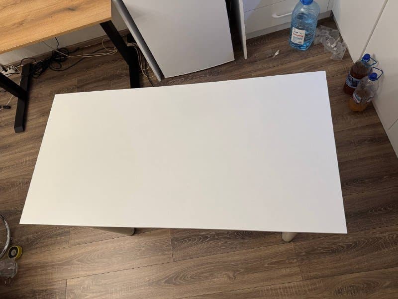 Стол 120x60 белый съемные ножки 2