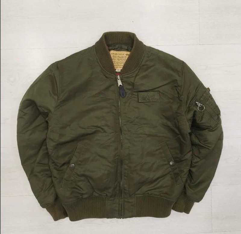 Зеленый бомбер Alpha Industries, размер L 2