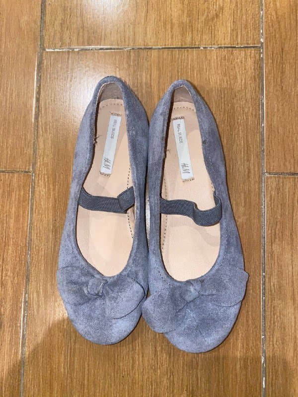 Туфли-балетки на девочку H&M натуральная замша, 30 размер 1