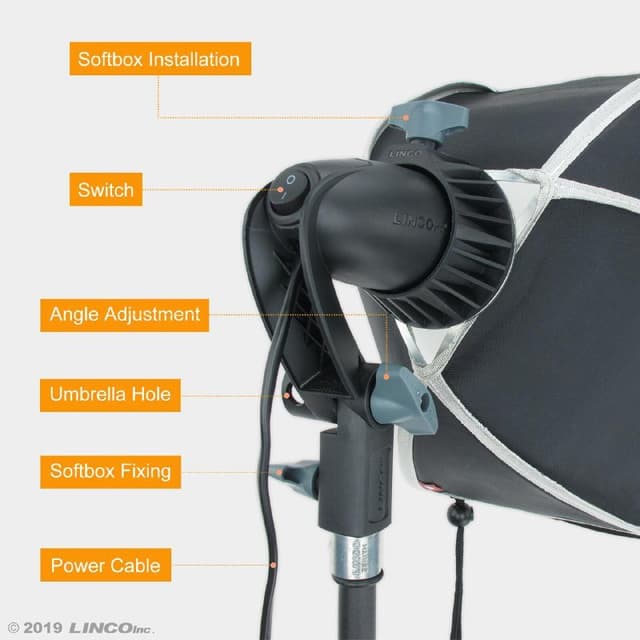 комплект софтбоксов и стоек для фото и видеосъёмки