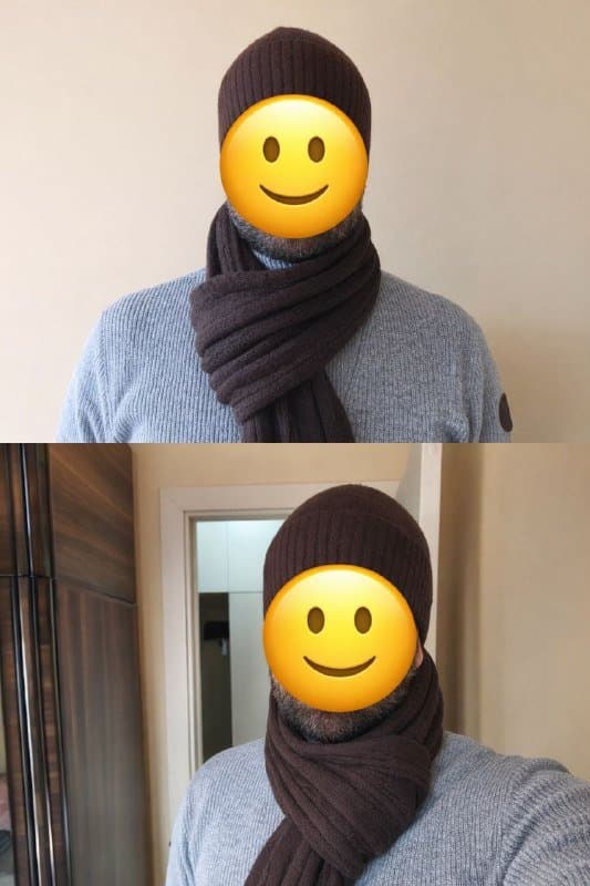 Шапка и шарф из шерсти и акрила 1