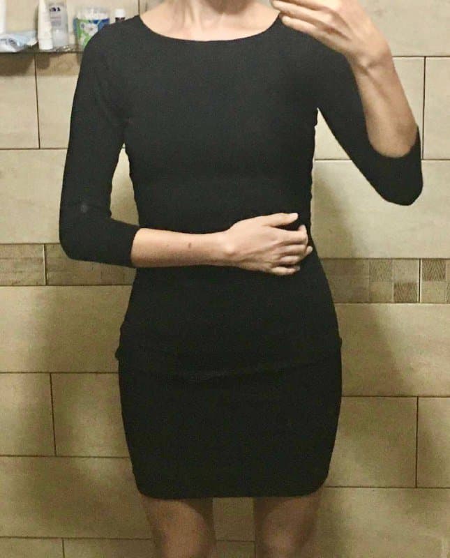 Фиолетовая юбка, юбка с маками, красная рубашка, юбка с цветочками, полосатое платье, черное кружевное платье, короткое черное платье 7