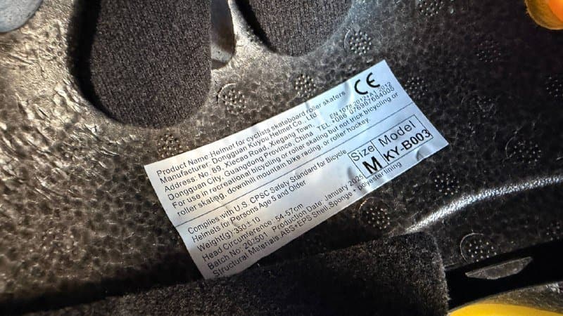 Жёлтый шлем с усиленной защитой размер М 4