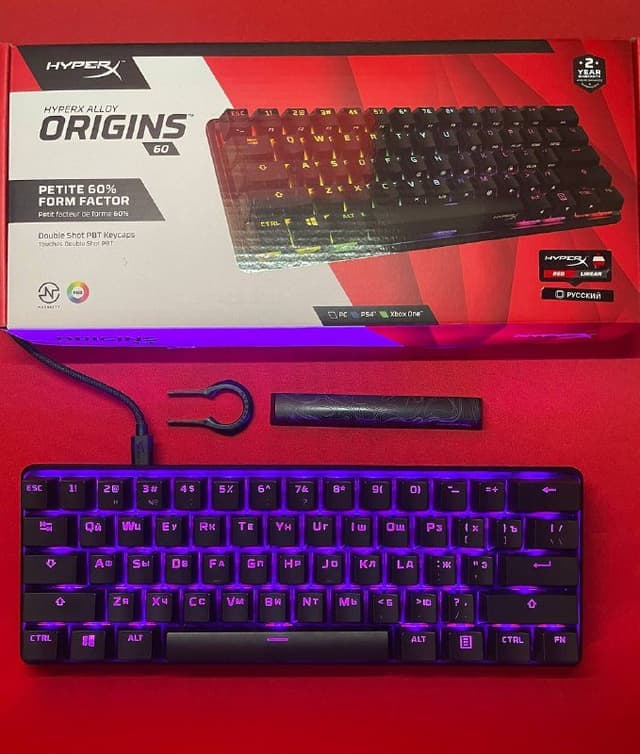 Клавиатура HyperX alloy origins 60%
