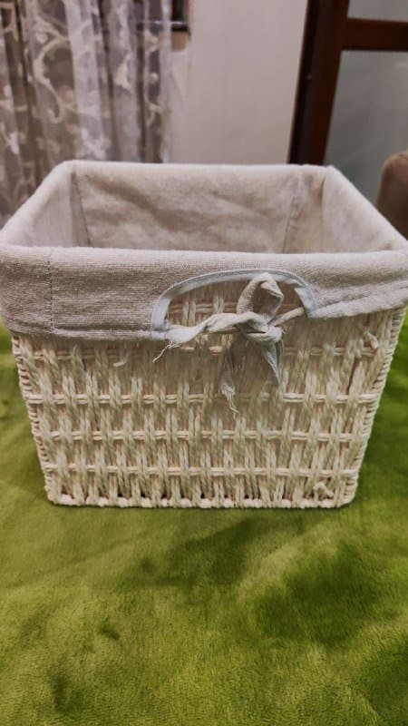 Плетёная корзина для хранения 20х24х21 см